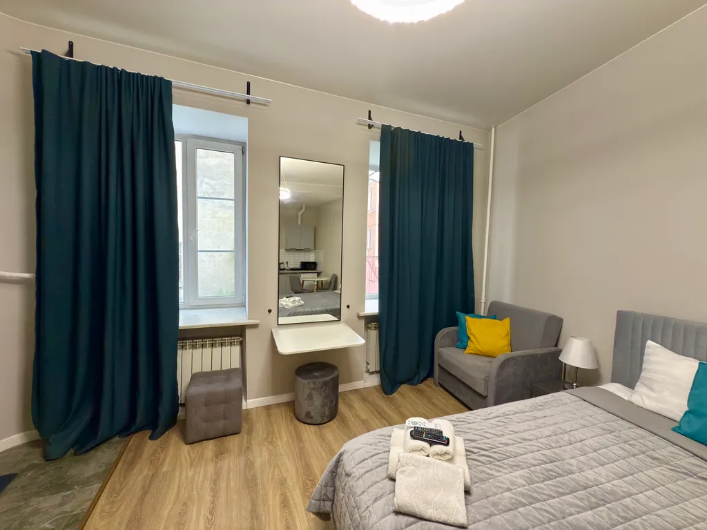 Квартира Квартира Улучшенная студия для 3 гостей с отдельным входом — Санкт-Петербург