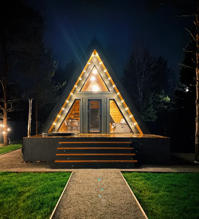 Уютный дом A-frame