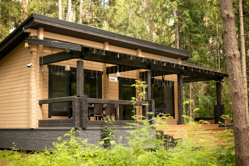 Дом в лесу - с фурако
