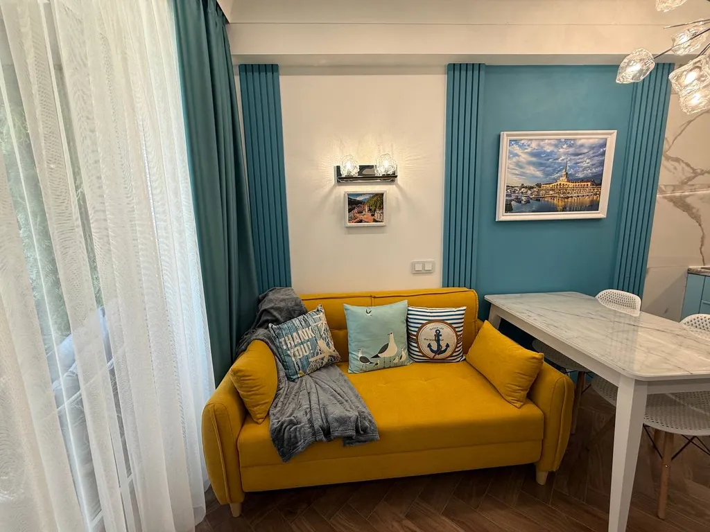 Морская симфония - уютная студия с видом на море и открытым бассейном