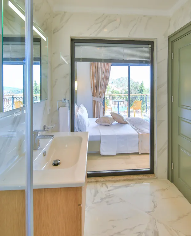 Коттедж Вилла 485 с видом на море и бассейном — Калкан