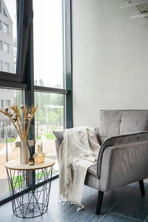 Квартира Квартира Премиум-студия с балконом на набережной Рыбной деревни — Калининград