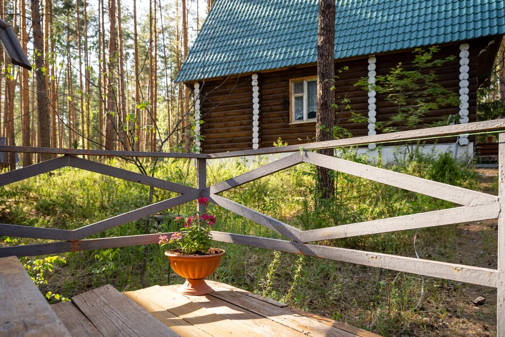 Дом 1 в лесу у реки