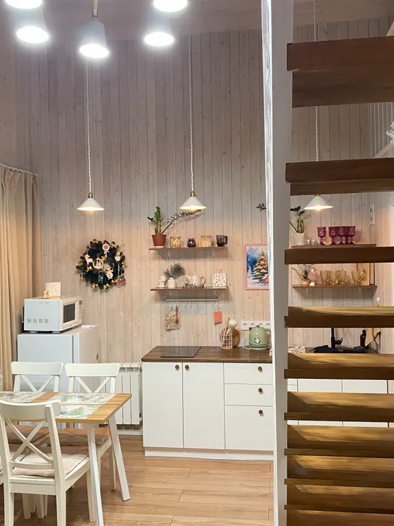 Новый светлый теплый атмосферный барнхаус с террасой “Barny”