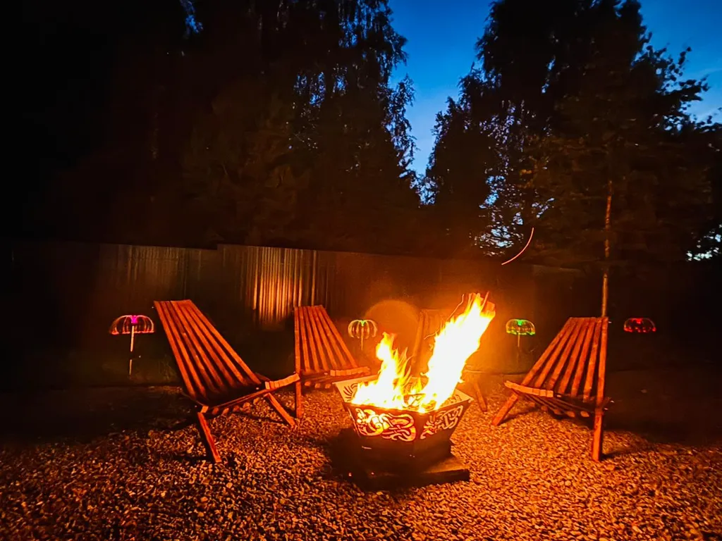 Барнхаус с банным чаном в уединённом месте