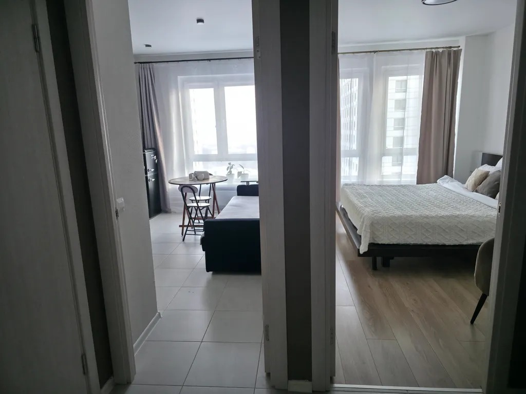 Квартира Однокомнатная квартира с кроватью kingsize и подсветкой — Москва
