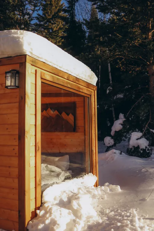 Семейный домик с отдельной спальней (эльбрус) горячая купель (платно)