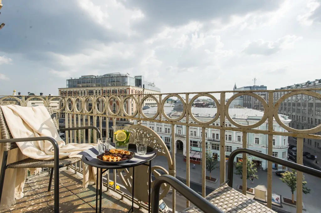 Квартира Квартира Стильная двухэтажная с видом — Москва