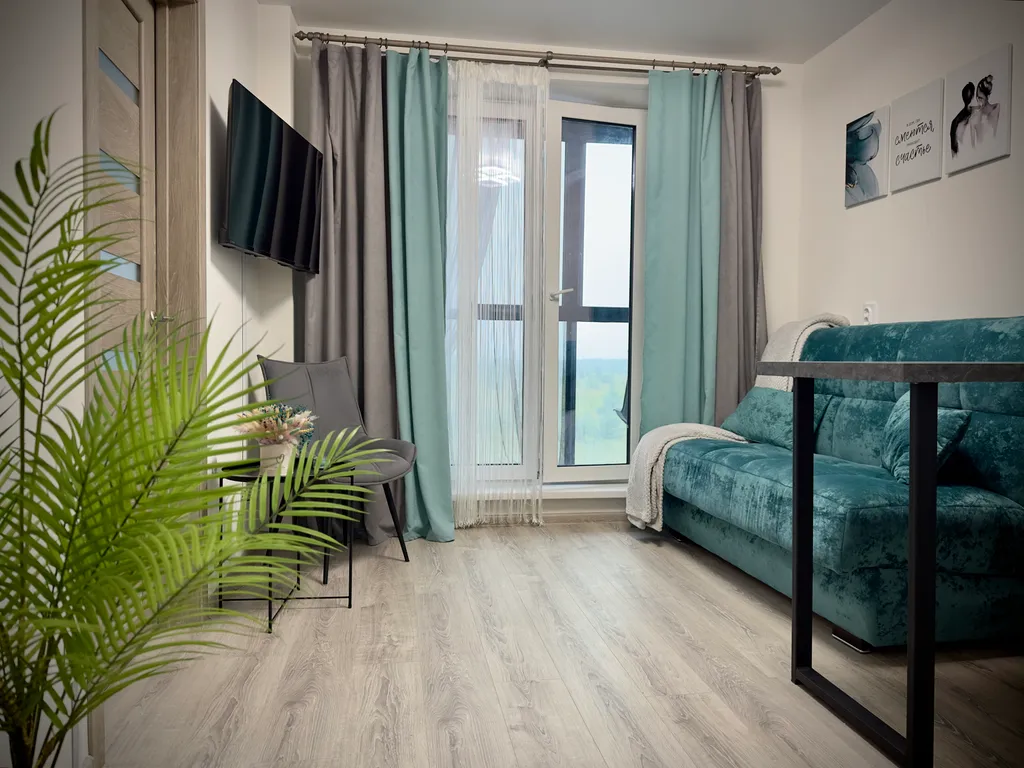 Современная квартира в новом районе вдали от шумных дорог и толп людей