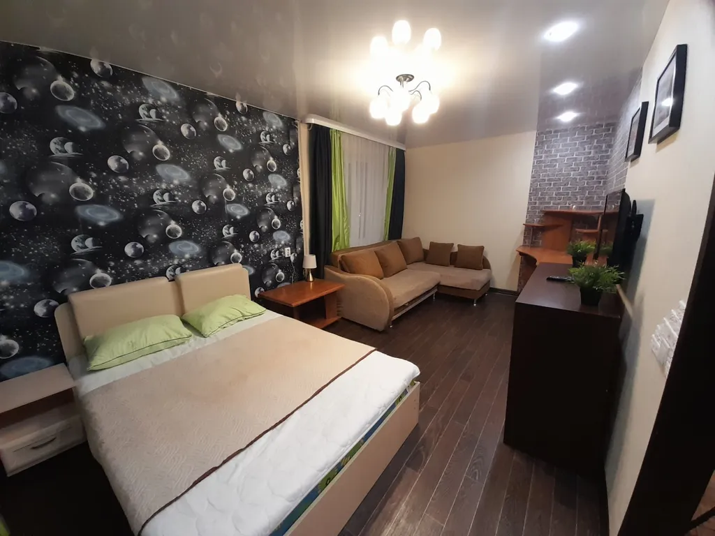 Однокомнатная квартира с красивым видом на город.