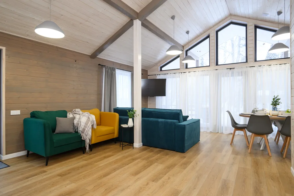 Дом в лесу с Банным чаном у озера