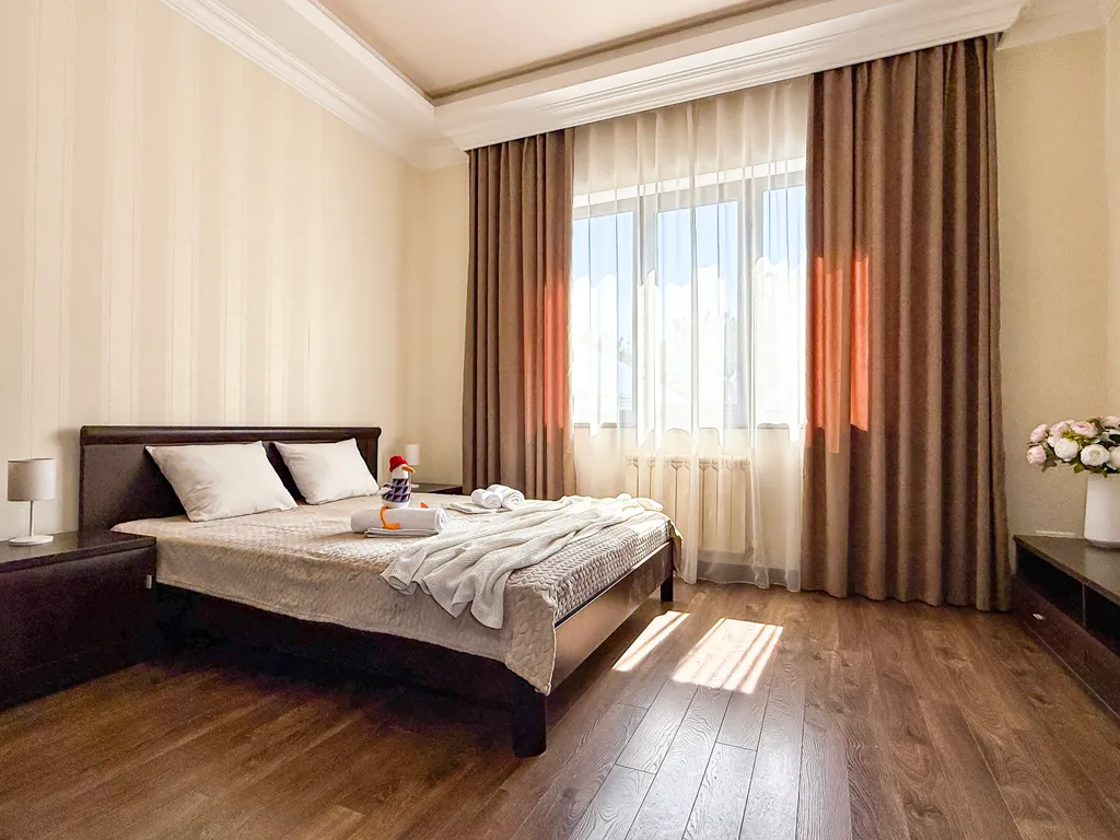 Квартира Квартира Двухместный делюкс с балконом в 3 минутах до моря, в центре с парковкой — Геленджик