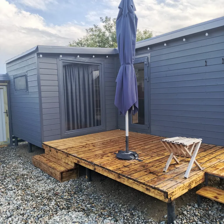 Скандинавское бунгало c финским банным чаном Асти Кэмп