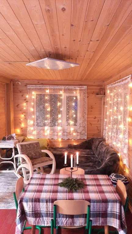 Домик Уют Самана в Родовом поместье в лесу