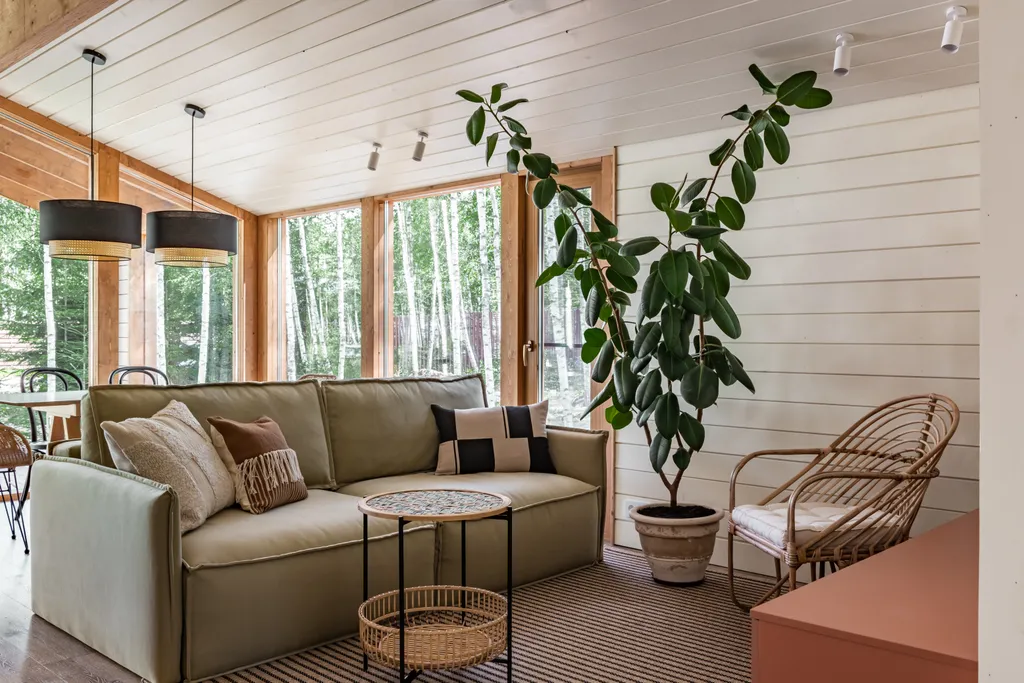 Дизайнерский дом в лесу