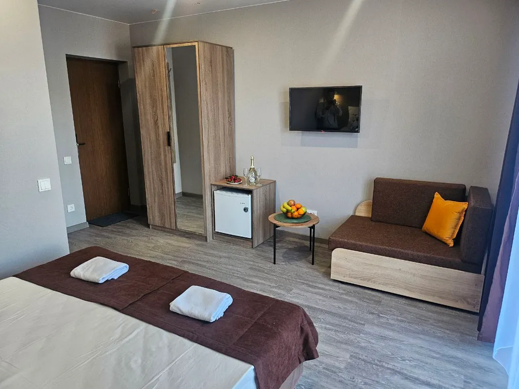 Стандартный трехместный номер с видом на горы