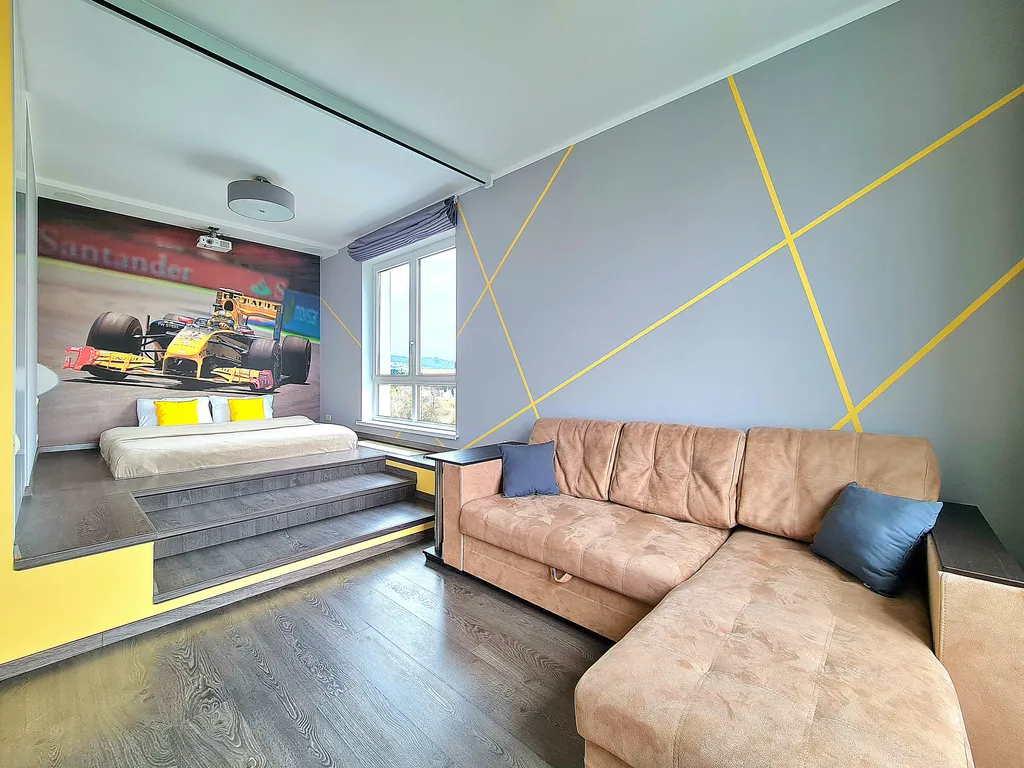 Студия с видом на горы, море и олимпийские объекты