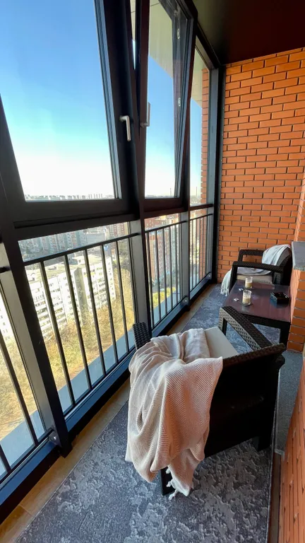 Уютная квартира в жк fiftyfifty с шикарным панорамным видом