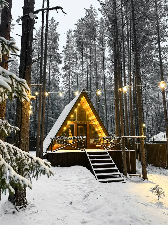 Коттедж Дом А-Frame — аренда посуточно в Медвежьегорск