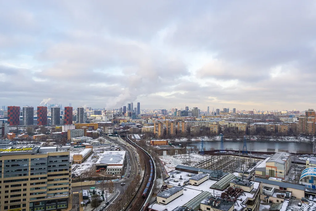 Квартира Квартира Студия рядом с Островом мечты с шикарным видом, вход в отель из метро — Москва