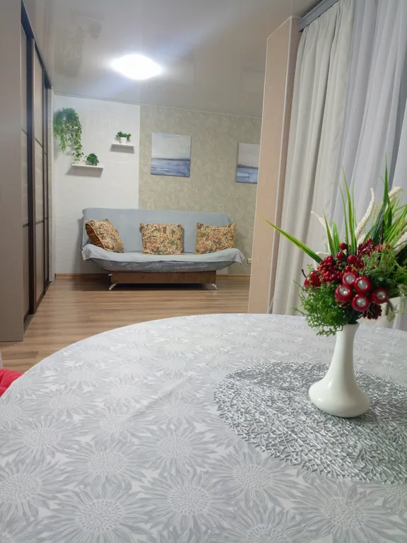 Уютная студия с двумя балконами в ЖК Берёзка