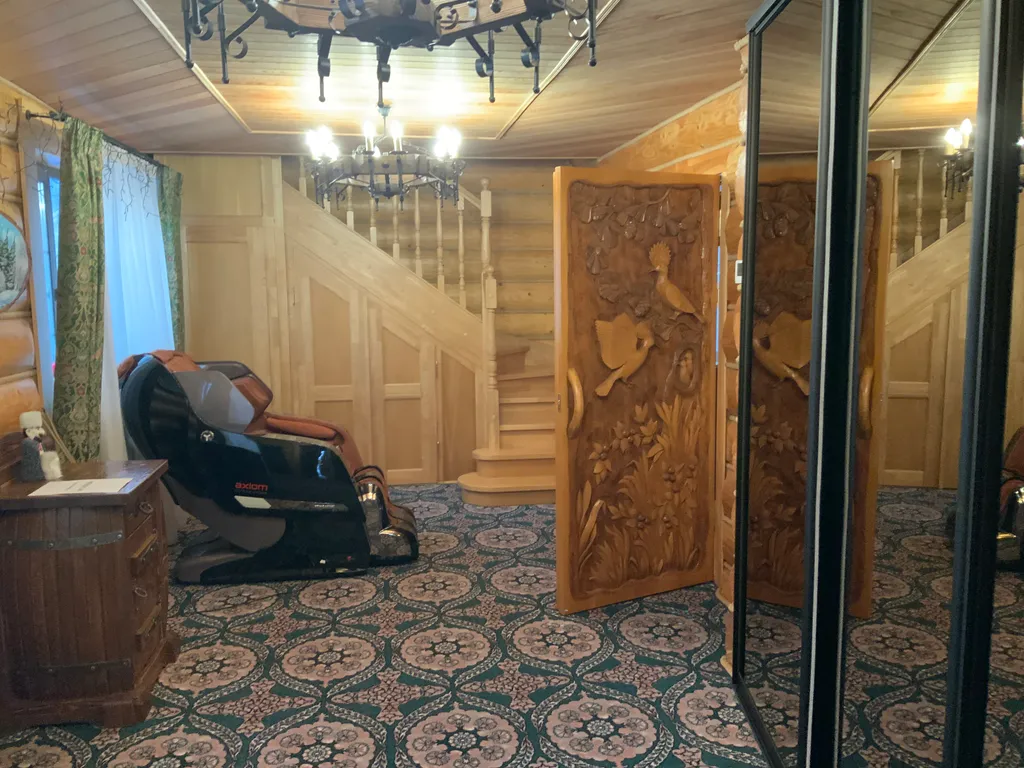 Дом-баня в деревенском стиле