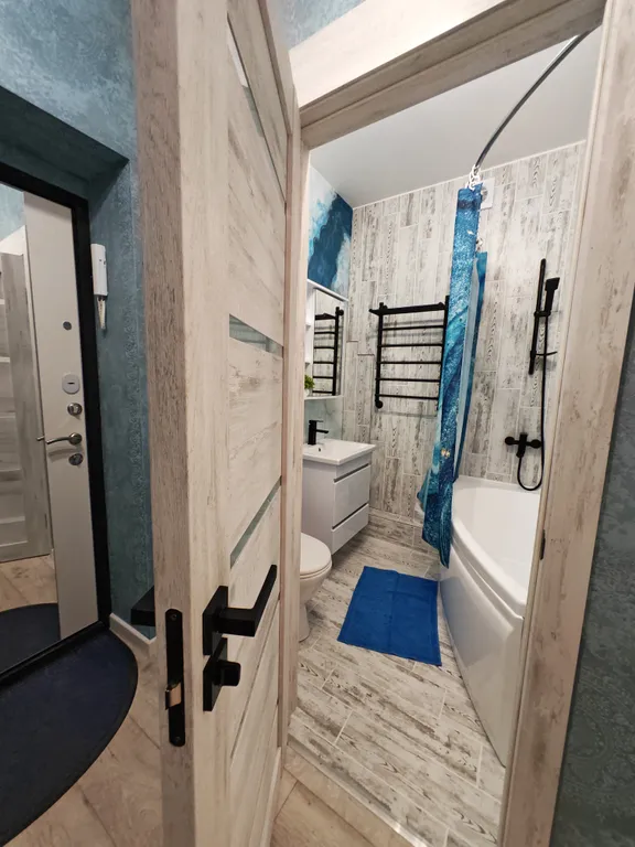 Квартира с новогодней атмосферой в новостройке