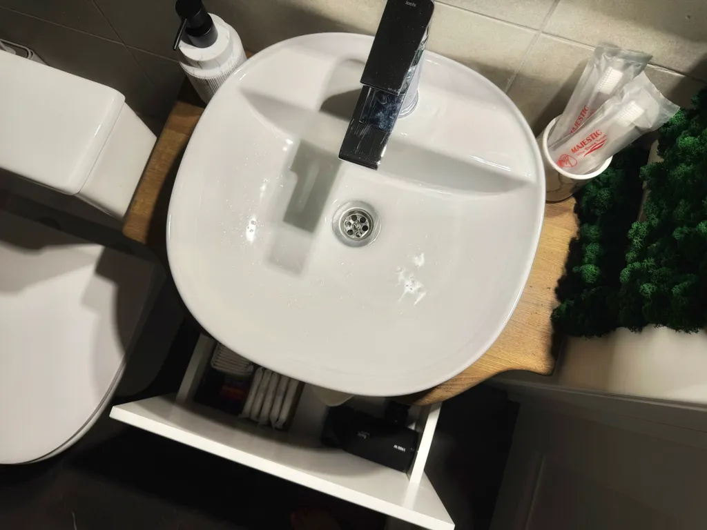 Дом в эко стиле с мангалом и видом на лес