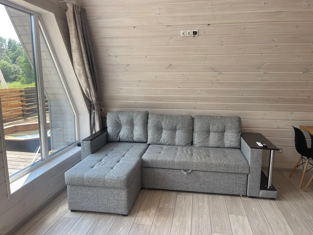 Коттедж Коттедж А-фрейм Жемчужный с сибирским банным чаном и баней на берегу озера — Каблуково