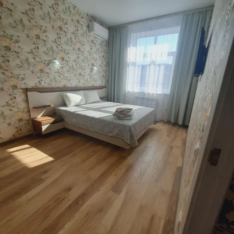 Уютная однокомнатная квартира в новом доме с видом на горы