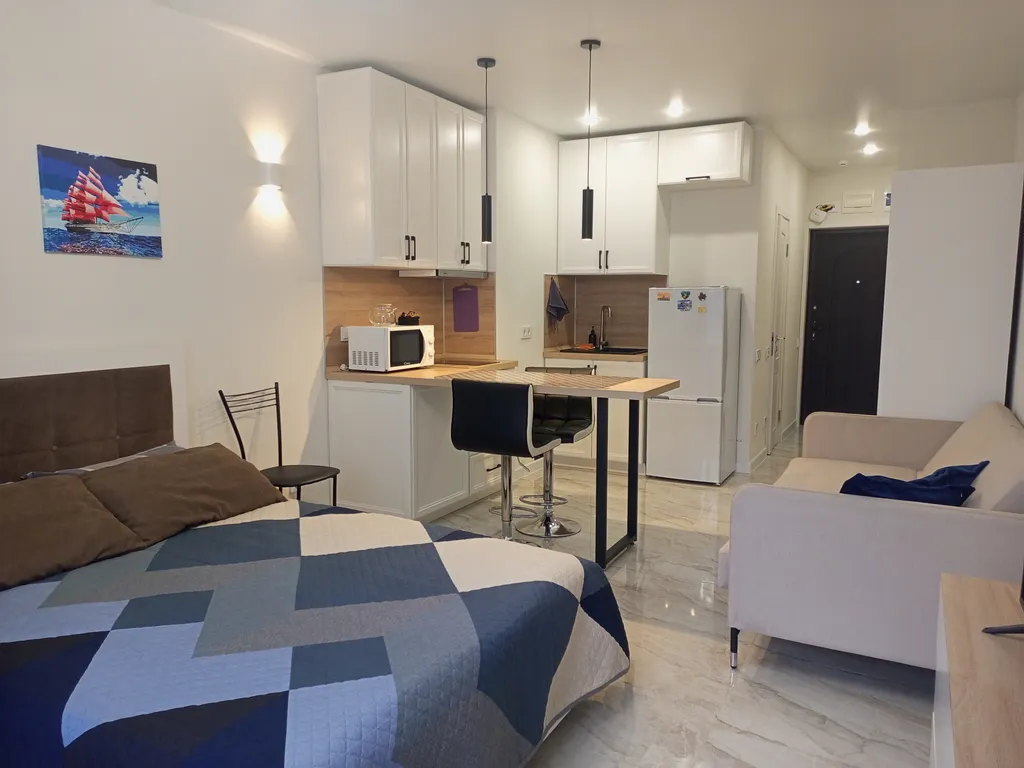 Уютная студия для идеального отдыха рядом с морем