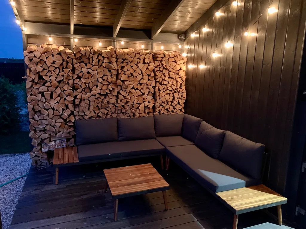 Новый дизайнерский дом с сауной и чаном