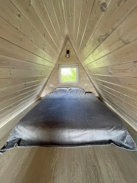 A-frame домик с видом на горнолыжку