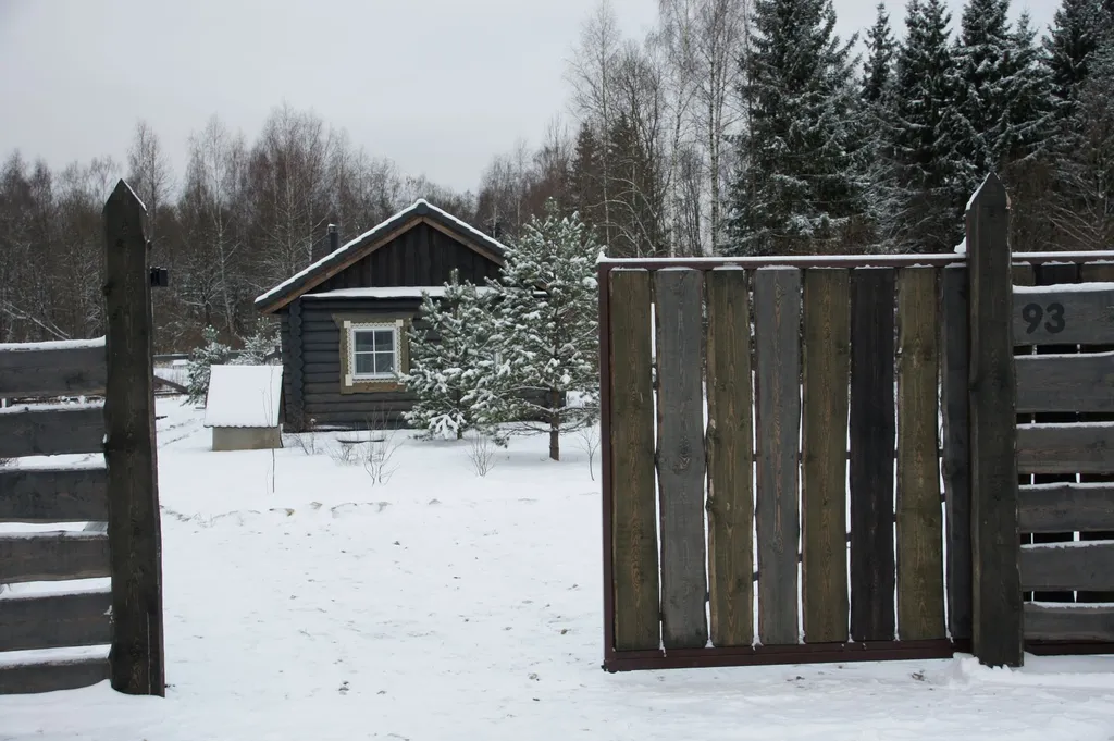 Деревенский дом и баня