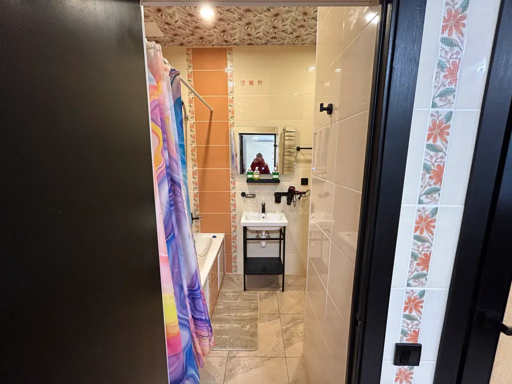 Студия с красивым видом на центр города