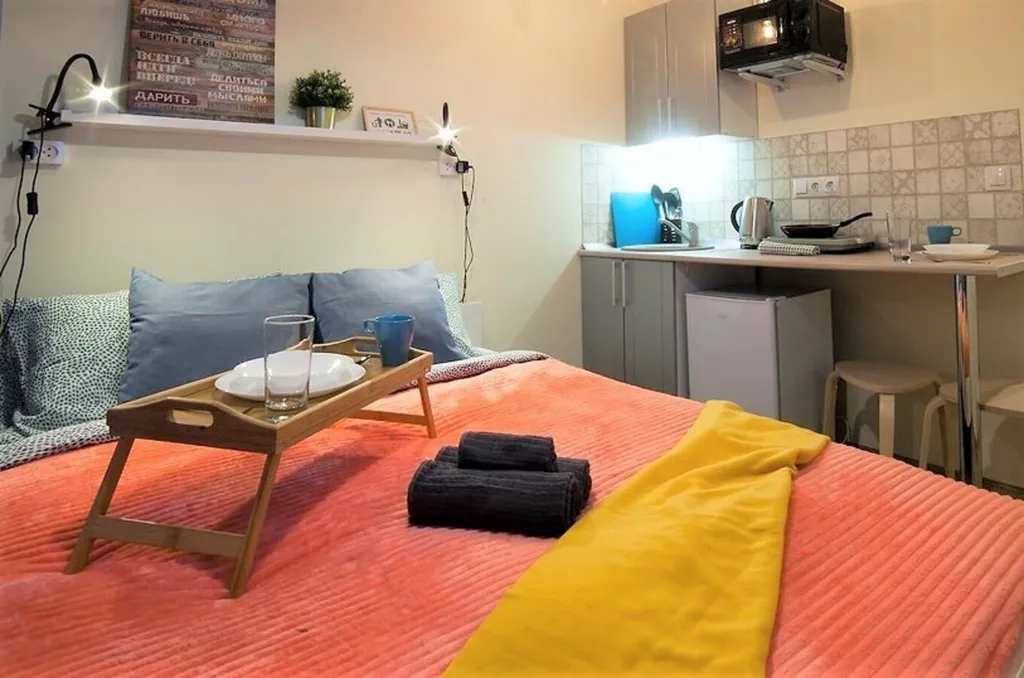 Уютная студия для семейной пары в центре города