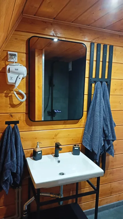 Стильный дом рядом с лесом