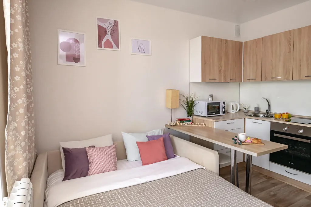 Светлая и уютная квартира в новом доме рядом с Калина молл