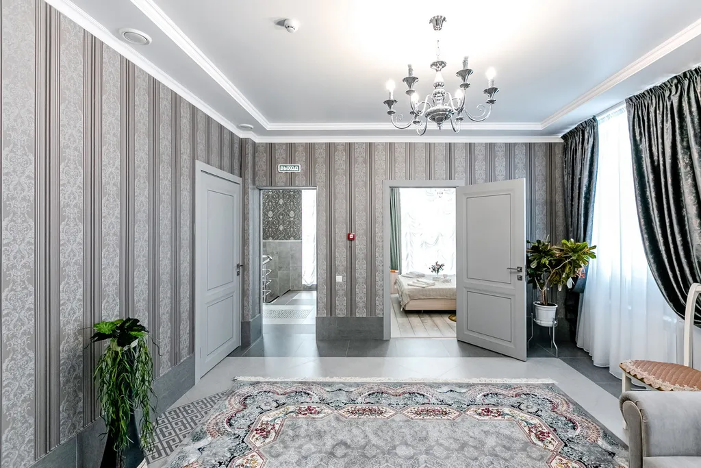 Трёхкомнатная квартира с евроремонтом в новом двухэтажном здании