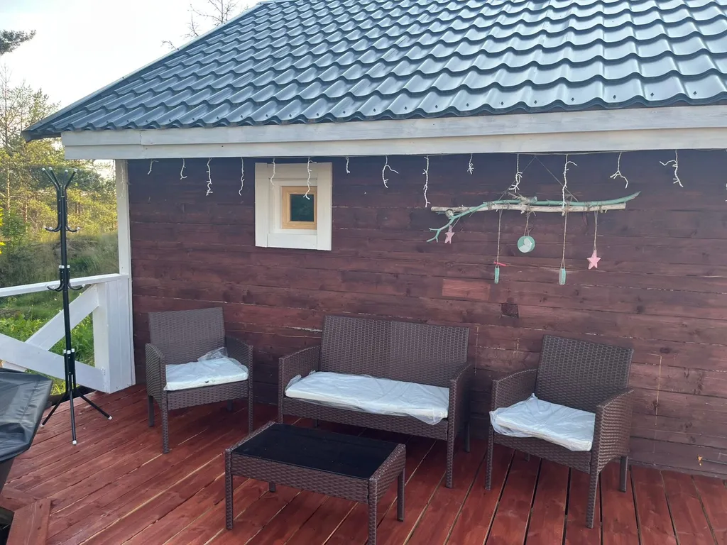 Уютный домик с чаном в тихом местечке