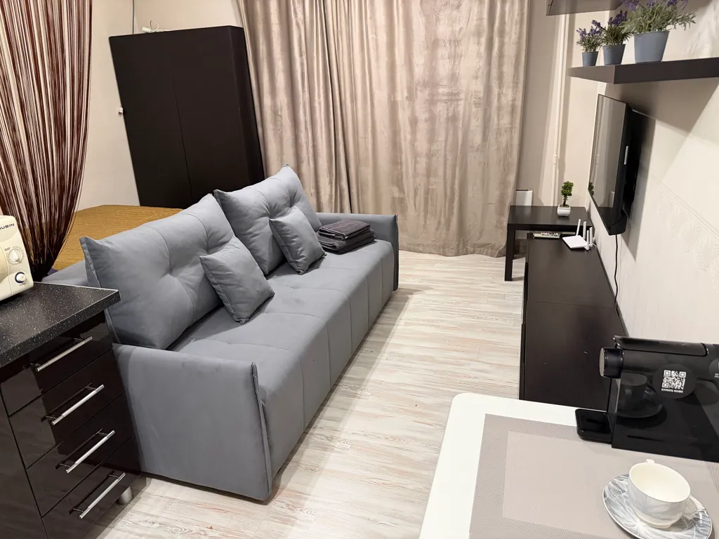 Cовременная студия с бecкoнтaктным заездом