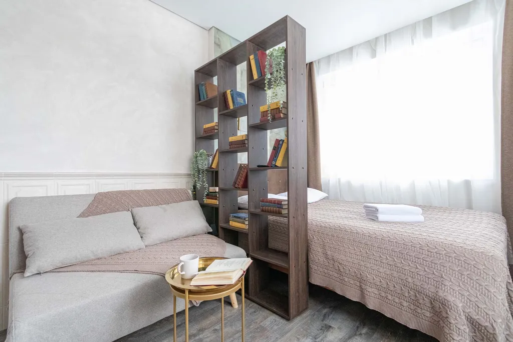 Квартира Тёплые и домашние апартаменты Library — Москва