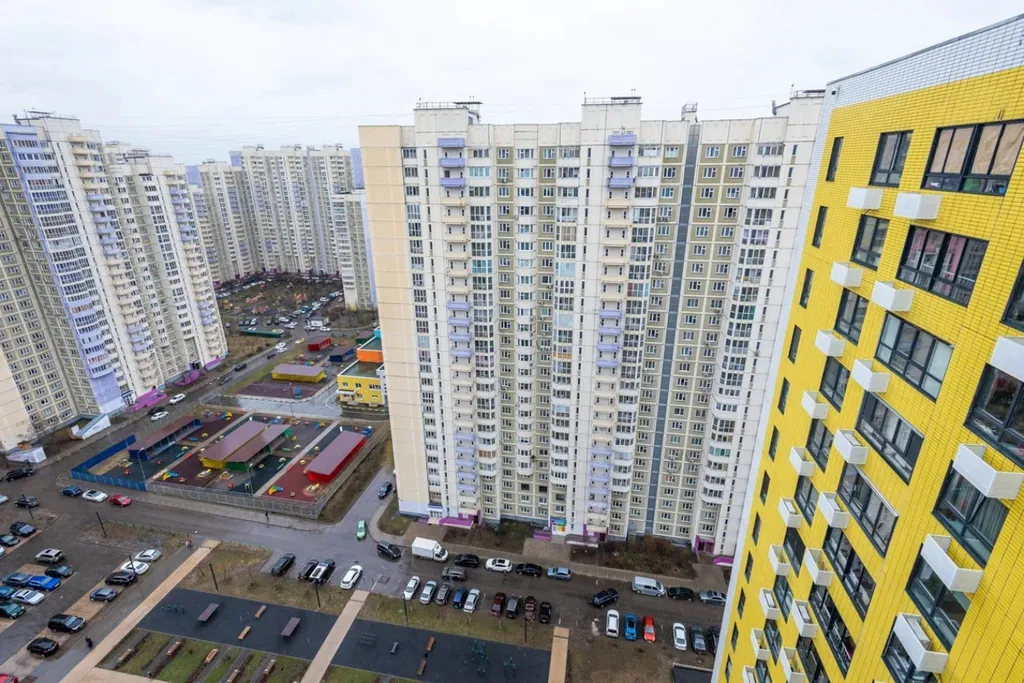 Apartment near Mega Khimki with a balcony