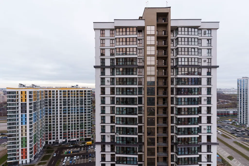 Апартаменты с видом на город в районе Минск мир