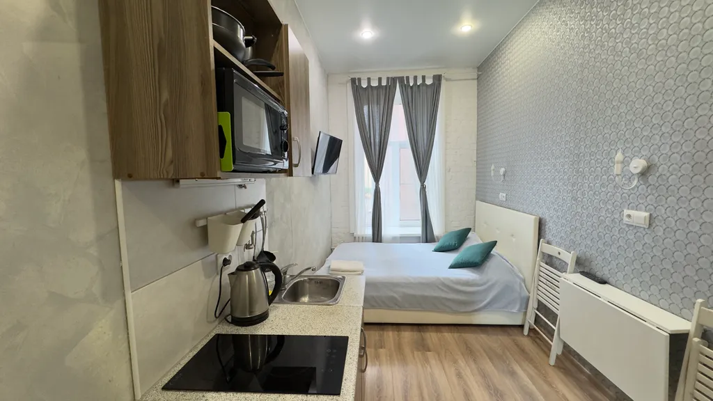 Квартира Хорошая квартира-студия у метро Лиговский Проспект — Санкт-Петербург