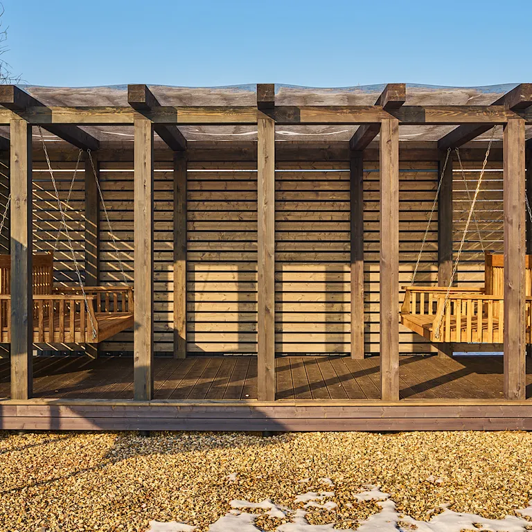 Домик в Икше с камином и сауной (Glassbox108 Premium 1)