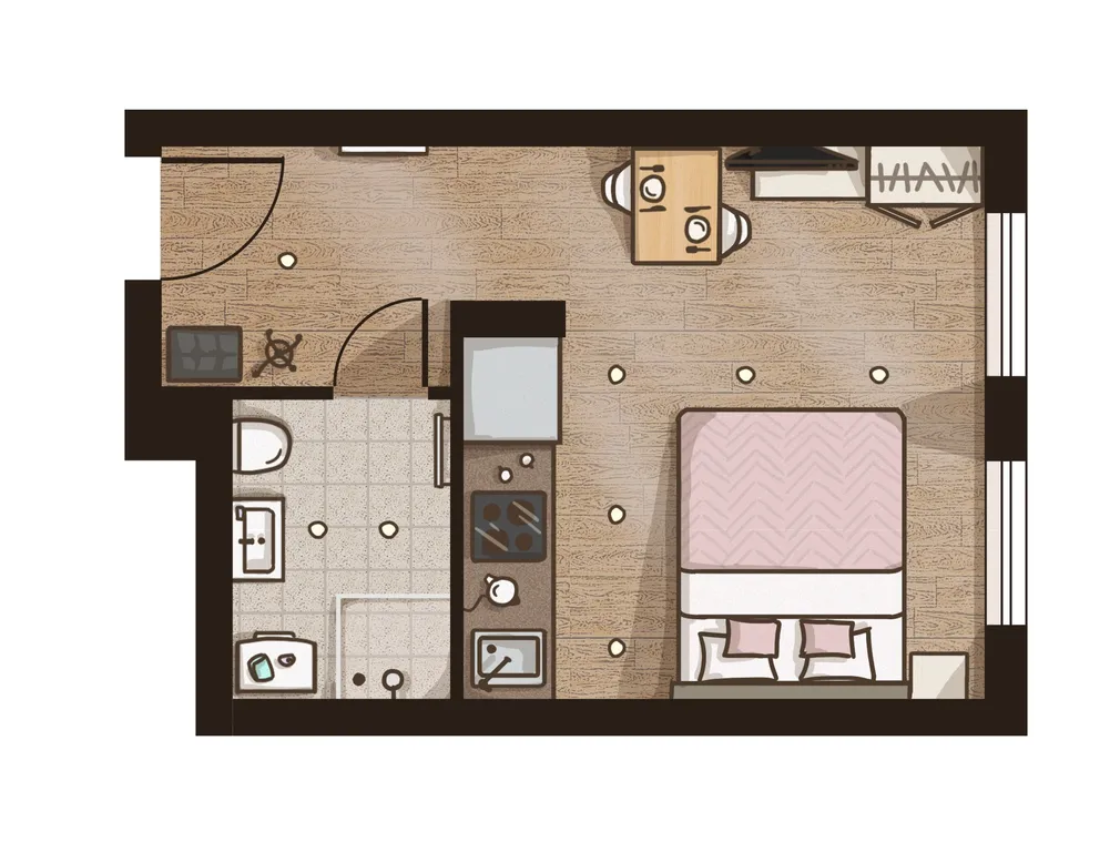 Smart Lofts. Garden. Апарт с видом на Останкинскую башню