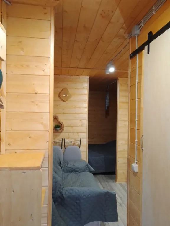 Уютный домик mikkola с видом на лес в Карелии