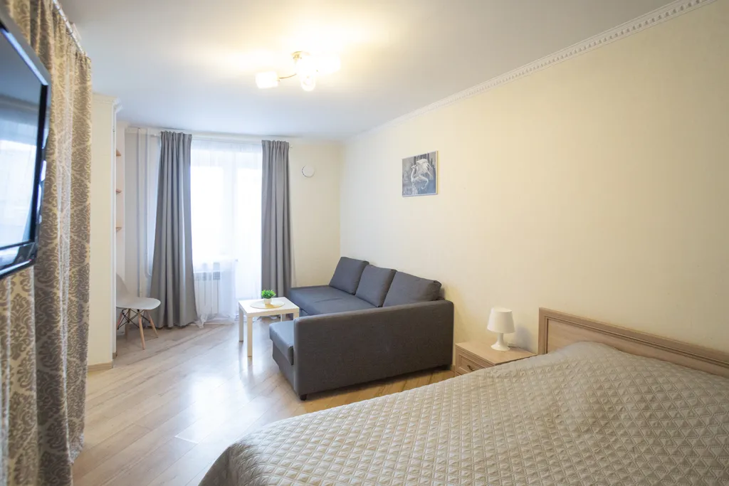 Уютная и чистая квартира рядом с Окружным шоссе, 2 кровати