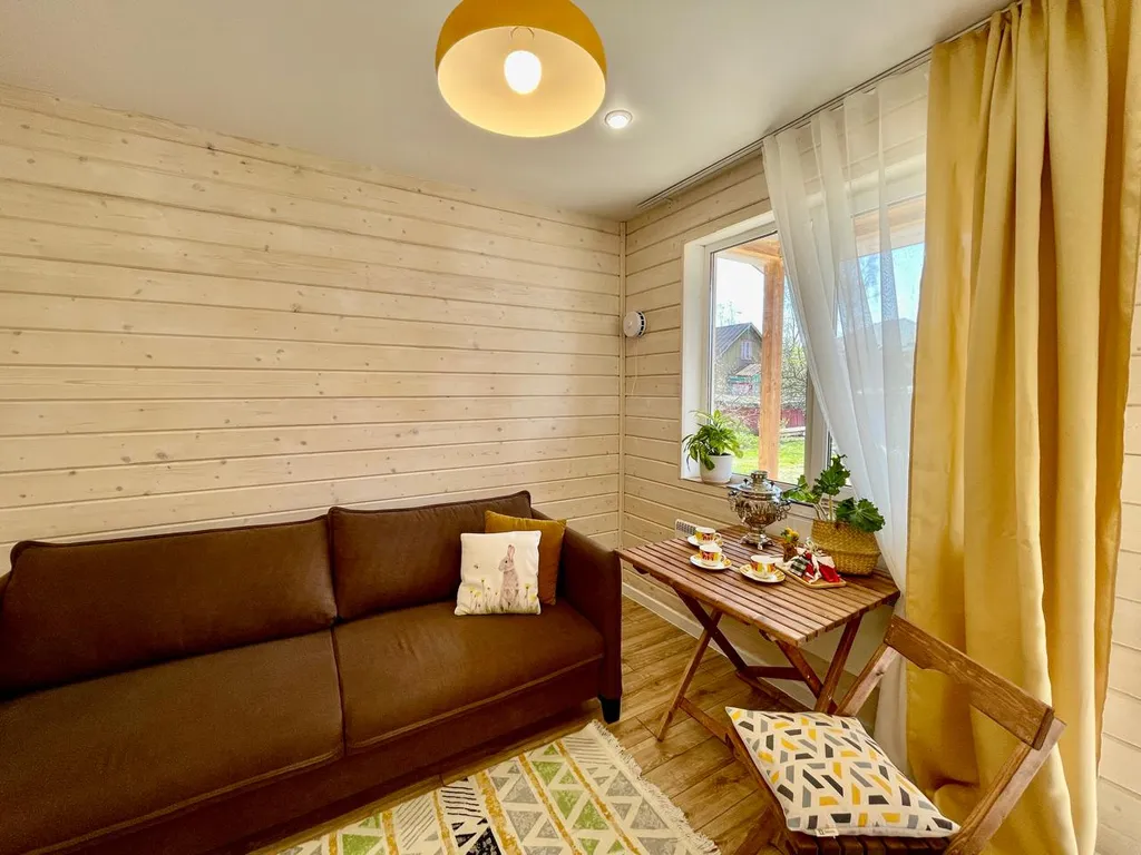 Скандинавский домик в историческом районе Сортавала у горы Кухавуори